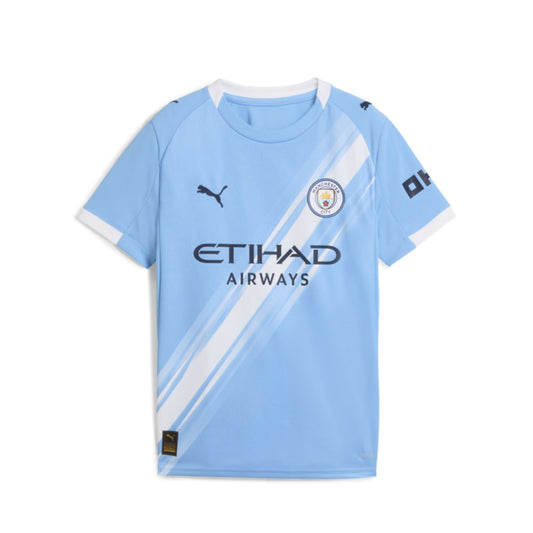 Puma Manchester City 25-26 Home Jr Fan Version Jersey product image 1, provided for visual reference and product detail