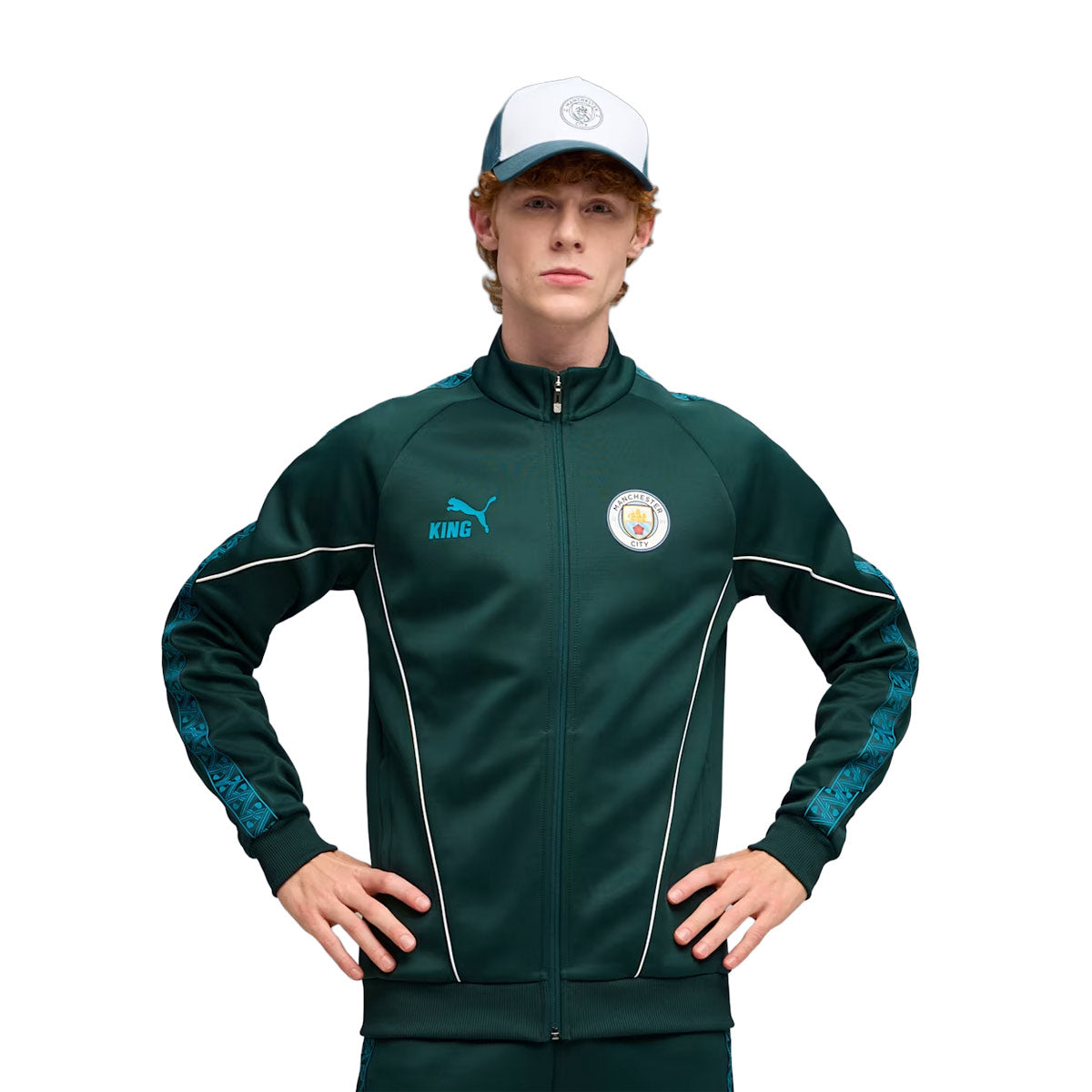 Puma Manchester City King Anthem Jacket product image 1, provided for visual reference and product detail review
