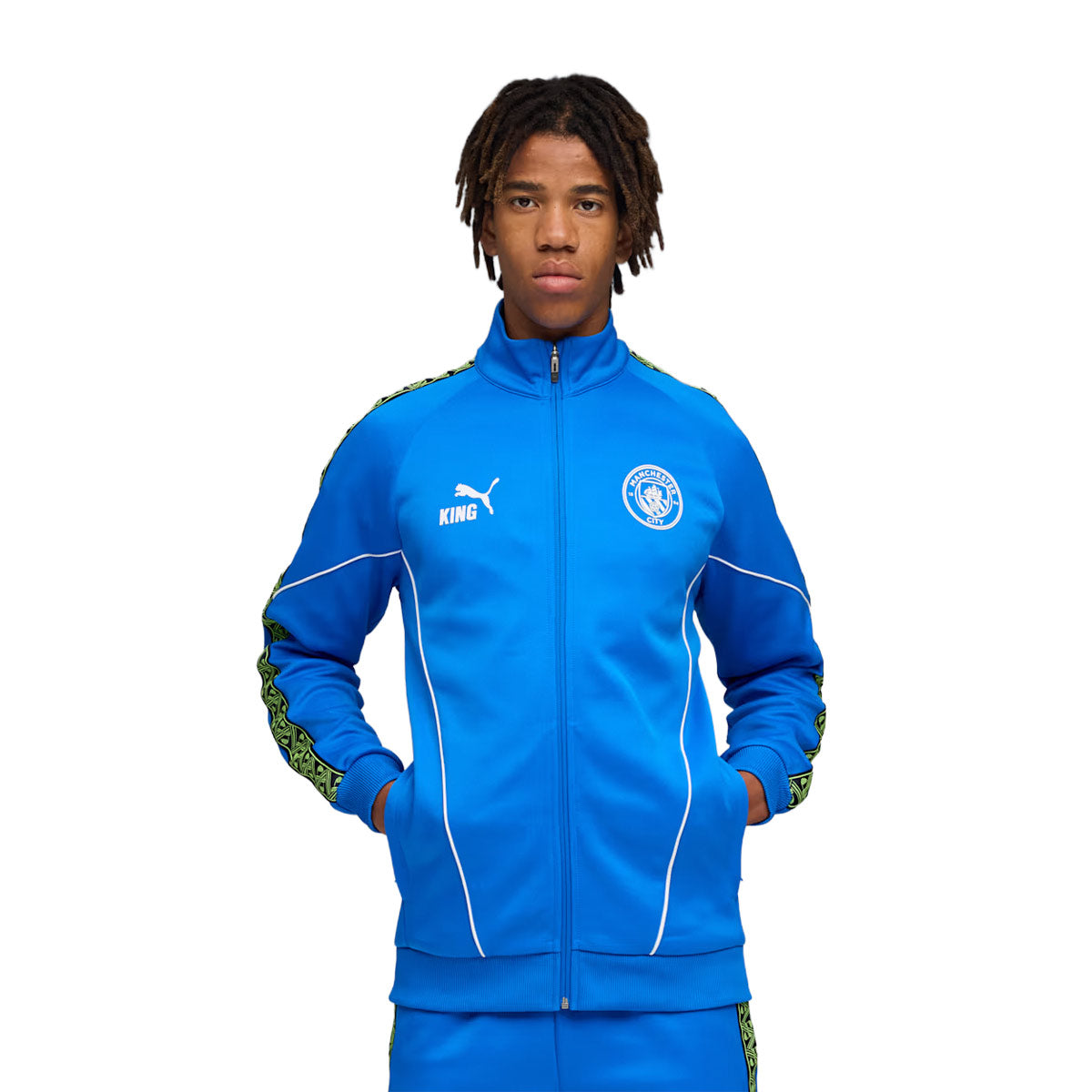 Puma Manchester City King Anthem Jacket product image 1, provided for visual reference and product detail review