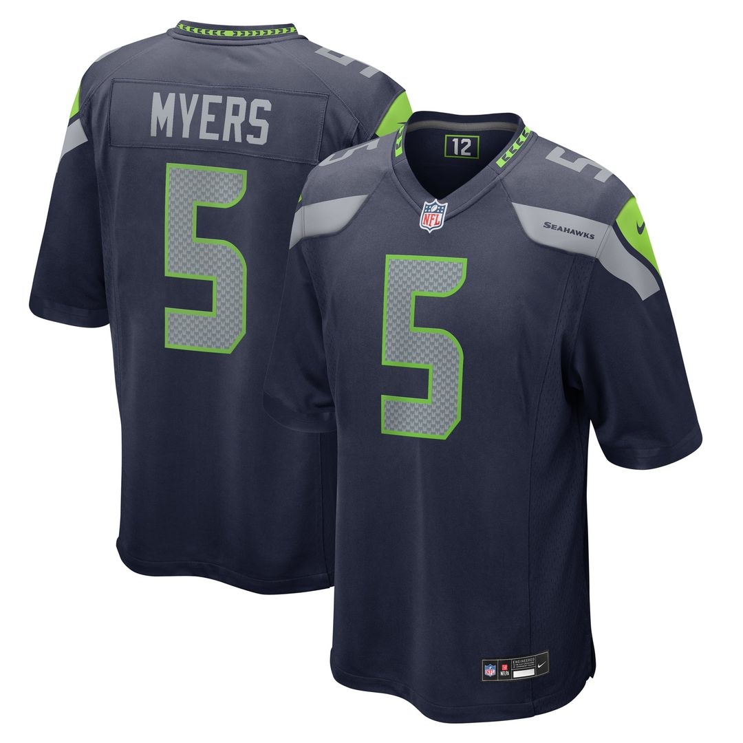 Seattle Seahawks Jason Myers Nike College Navy Game Jersey product image 1