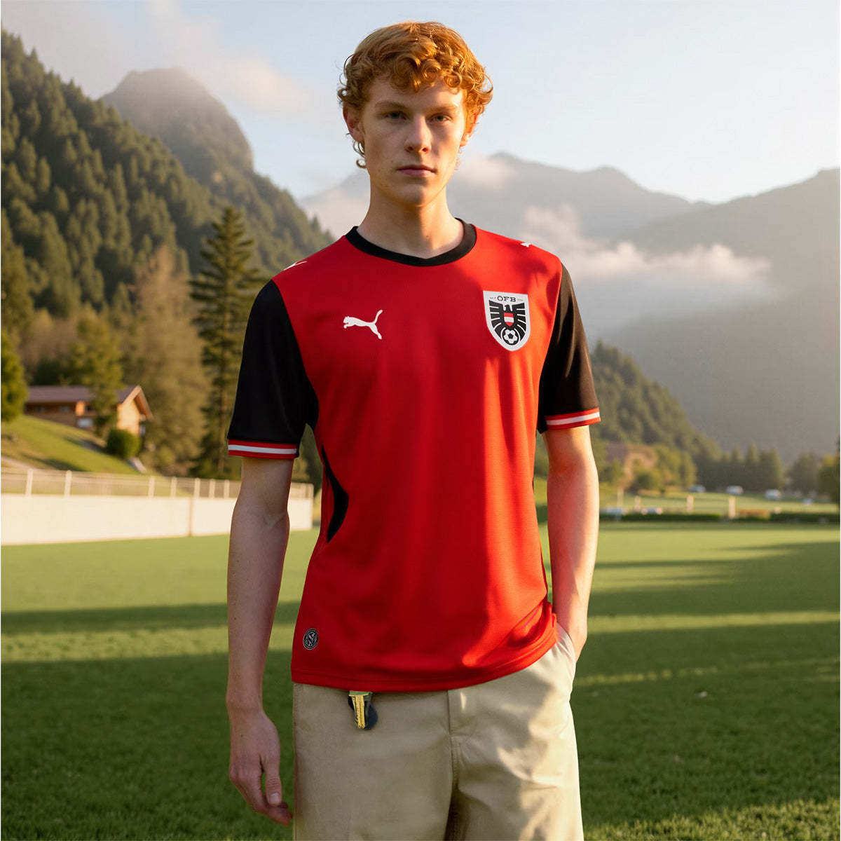 Puma Austria Replica Home Jersey product image 5, provided for visual reference and product detail review