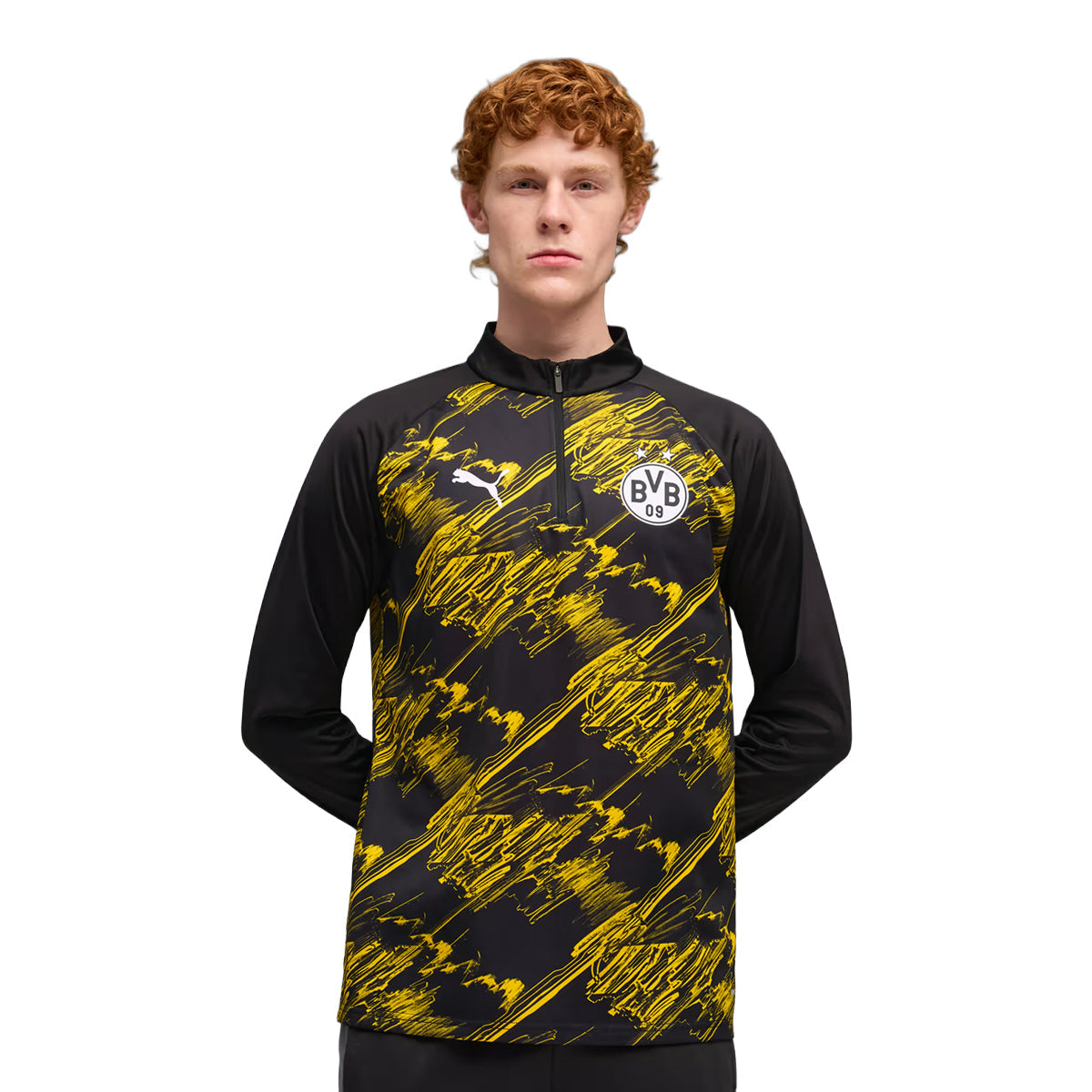 Puma Borussia Dortmund Warm Shirt product image 1, provided for visual reference and product detail review