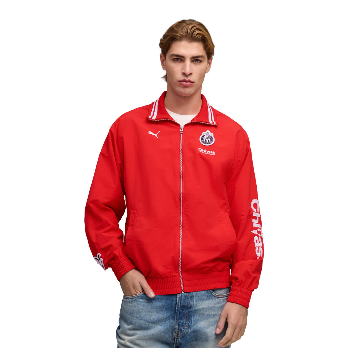 Puma Chivas Varsity Jacket product image 1, provided for visual reference and product detail review