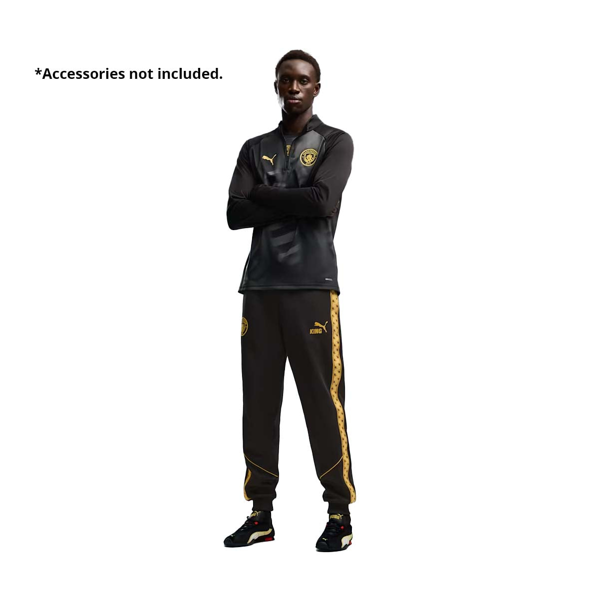 Puma Manchester City Warm Up Quarter Zip Jacket product image 3, provided for visual reference and product detail review