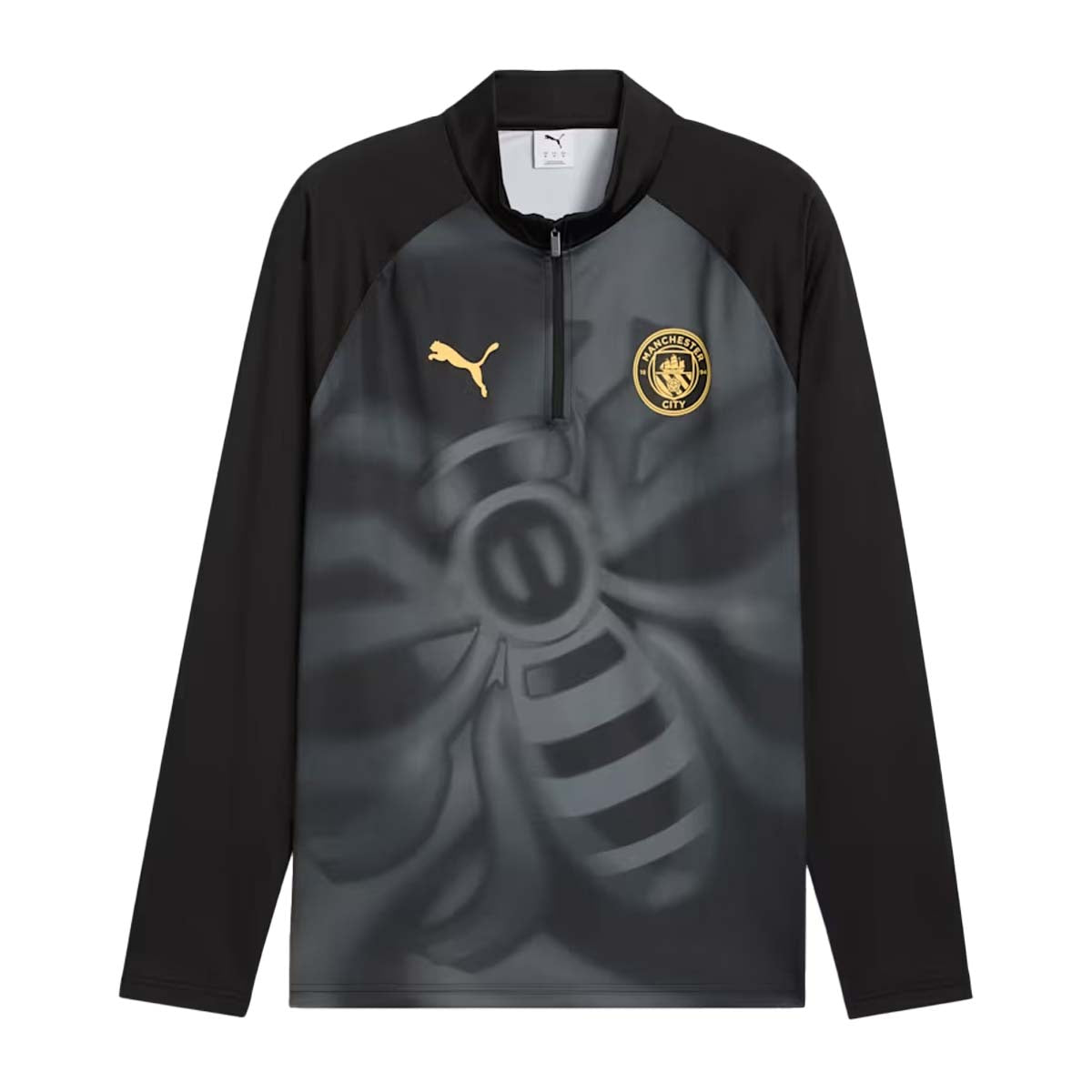 Puma Manchester City Warm Up Quarter Zip Jacket product image 4, provided for visual reference and product detail review