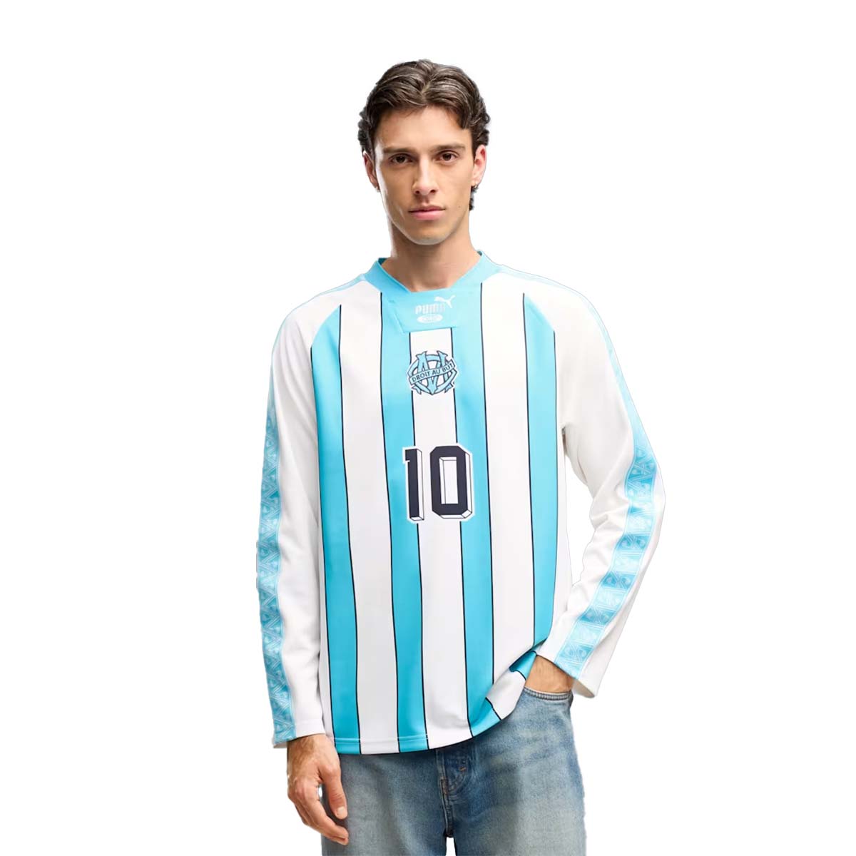 Puma Olympique de Marseille Soccer Jersey product image 1, provided for visual reference and product detail review
