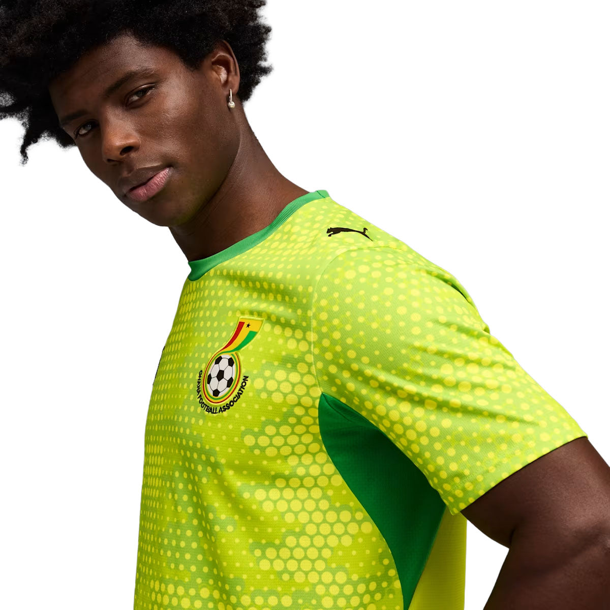 Puma Ghana x Salehe Bembury 2026 Goalkeeper Jersey product image 3, provided for visual reference and product detail review