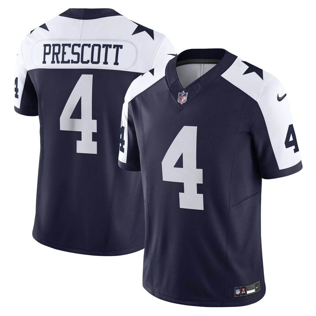Dallas Cowboys Dak Prescott Nike Navy Vapor FUSE Limited product image 1