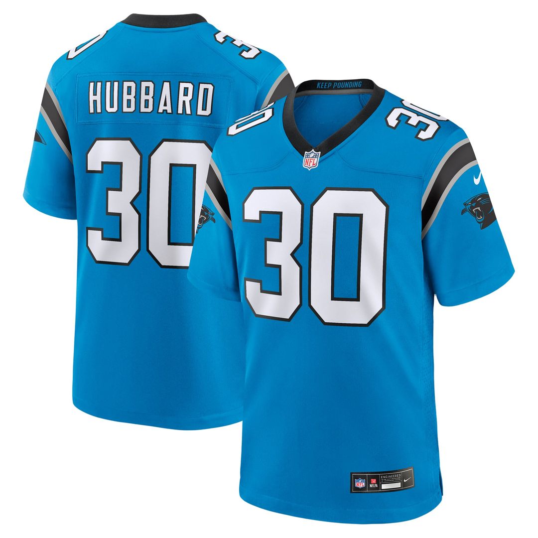 Carolina Panthers Chuba Hubbard Nike Blue Alternate Game product image 1