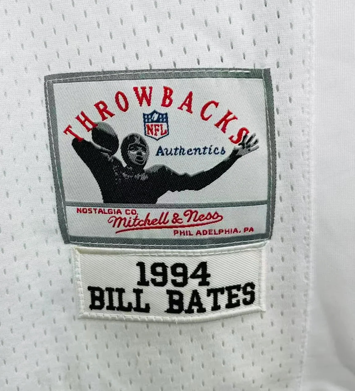 Bill Bates Dallas Cowboys 1994 Official NFL Mitchell & Ness Jersey product image 3, provided for visual reference and
