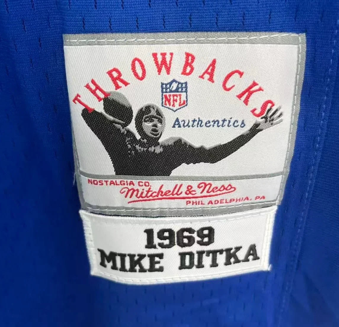 Mike Ditka 1969 Dallas Cowboys Official NFL Mitchell & Ness Jersey product image 3, provided for visual reference and
