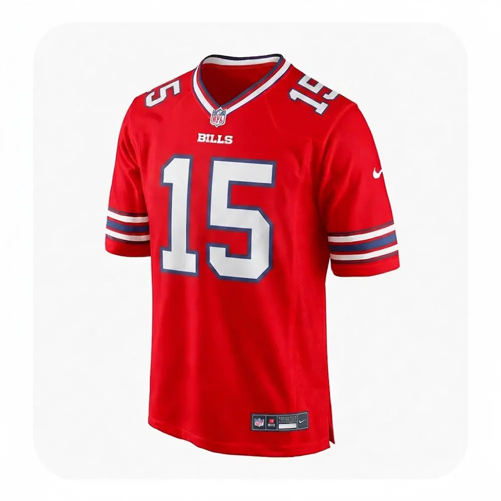 Gregory Rousseau Youth Kids Buffalo Bills Official NFL Nike Jersey Red product image 2, provided for visual reference and