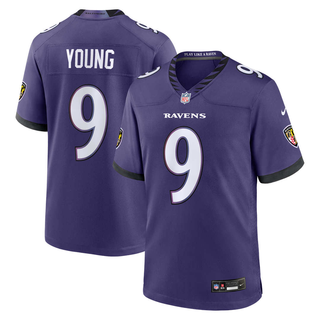 Baltimore Ravens Zion Young Nike Purple Game Jersey product image 1