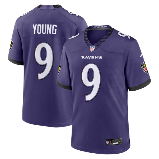 Baltimore Ravens Zion Young Nike Purple Game Jersey product image 1