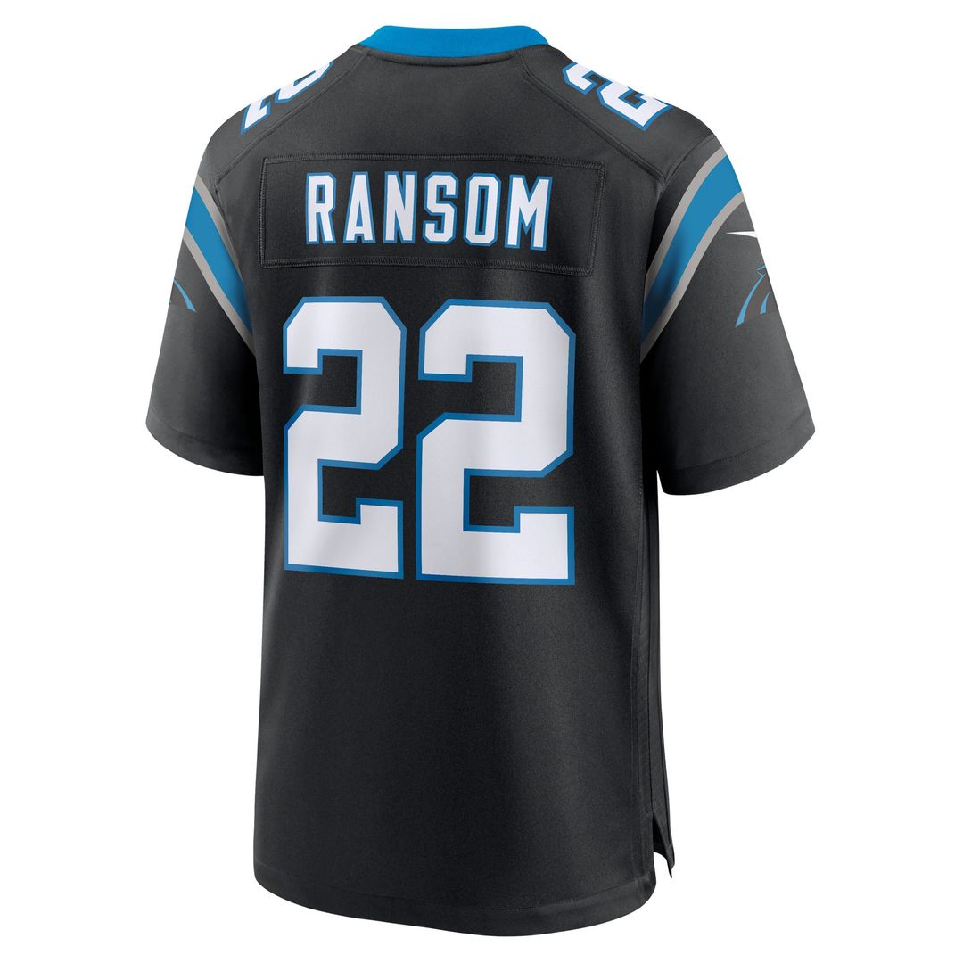 Carolina Panthers Lathan Ransom Nike Black Game Jersey product image 3