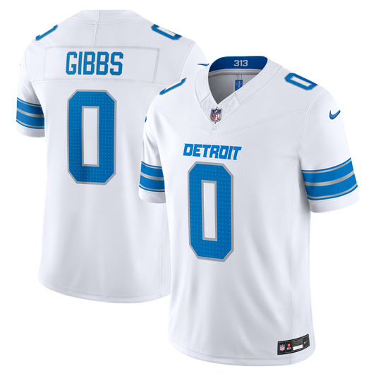 Detroit Lions Jahmyr Gibbs Nike White Vapor FUSE Stitched product image 1