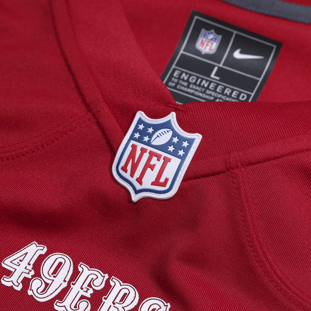 San Francisco 49ers Mac Jones Nike Scarlet Game Jersey product image 4