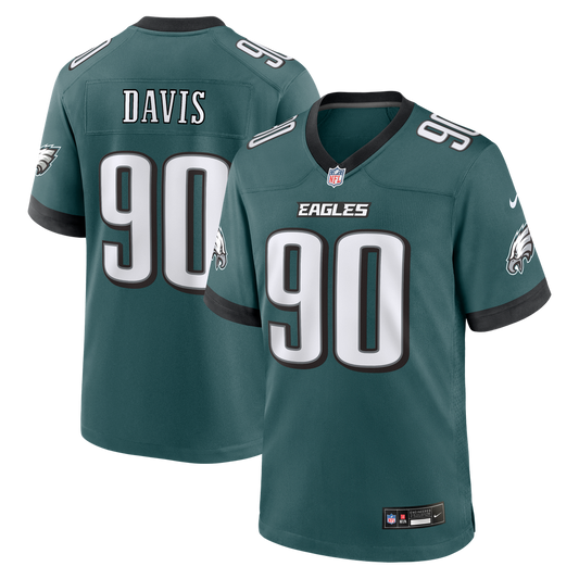 Philadelphia Eagles Jordan Davis Nike Midnight Green Game product image 1