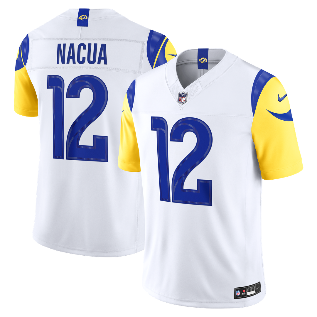 Los Angeles Rams Puka Nacua Nike White Vapor FUSE Stitched product image 1