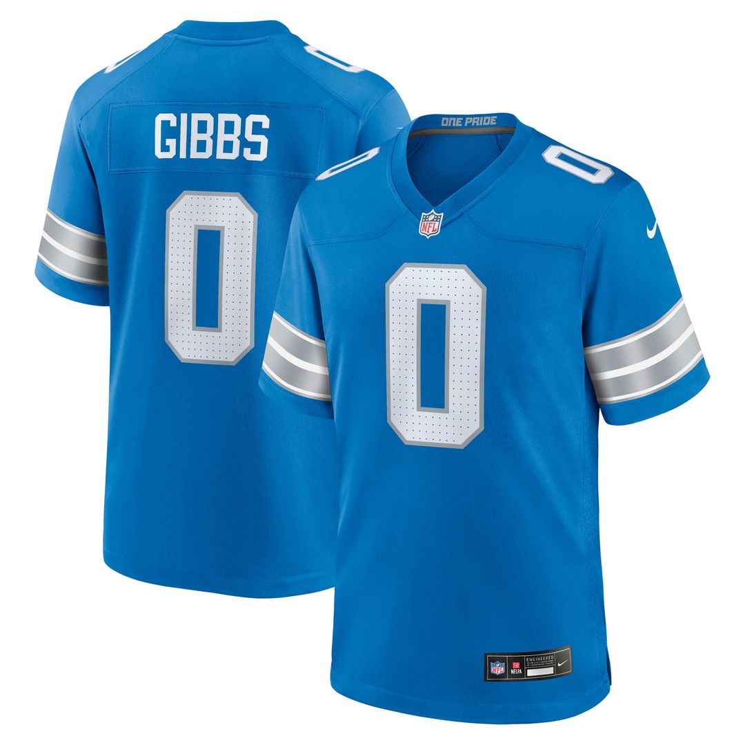 Detroit Lions Jahmyr Gibbs Nike Blue Game Jersey product image 6