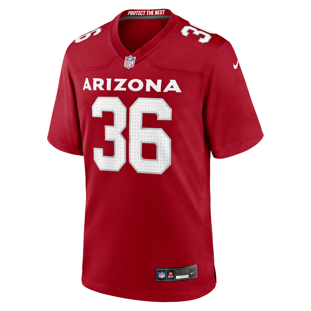 Arizona Cardinals Kitan Crawford Nike Cardinal Game Jersey product image 2