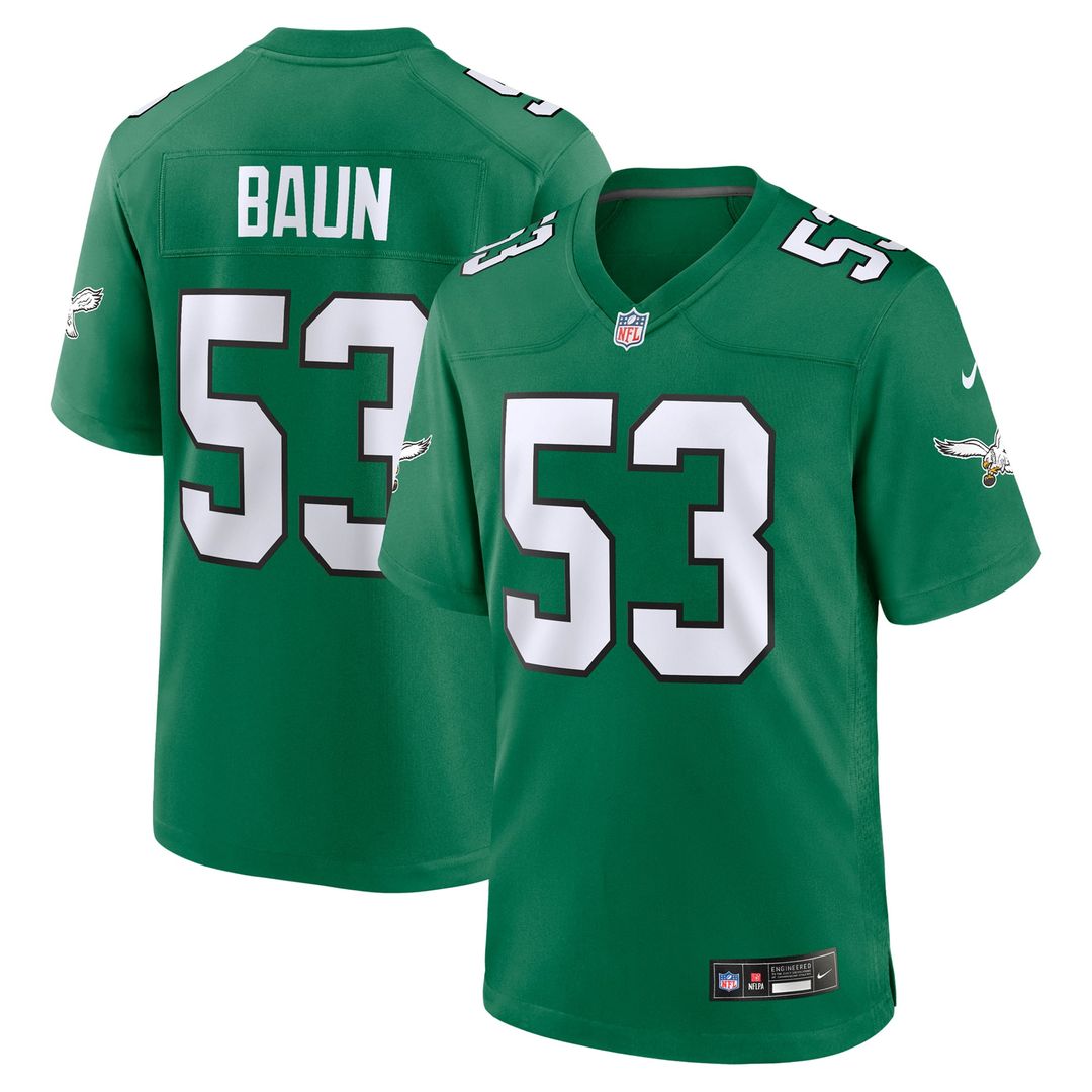 Philadelphia Eagles Zack Baun Nike Kelly Green Alternate product image 1
