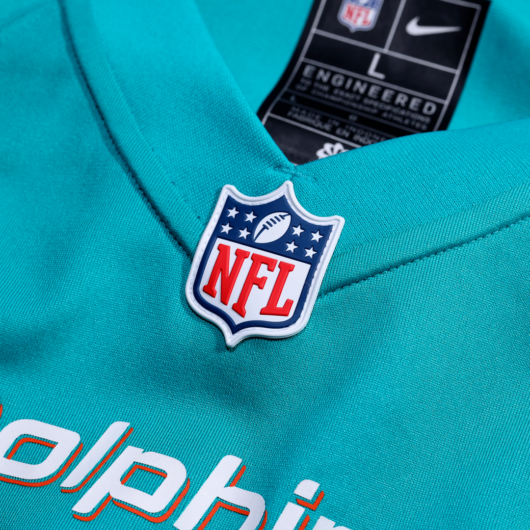 Miami Dolphins Rashard Lawrence Nike Aqua Game Jersey product image 4