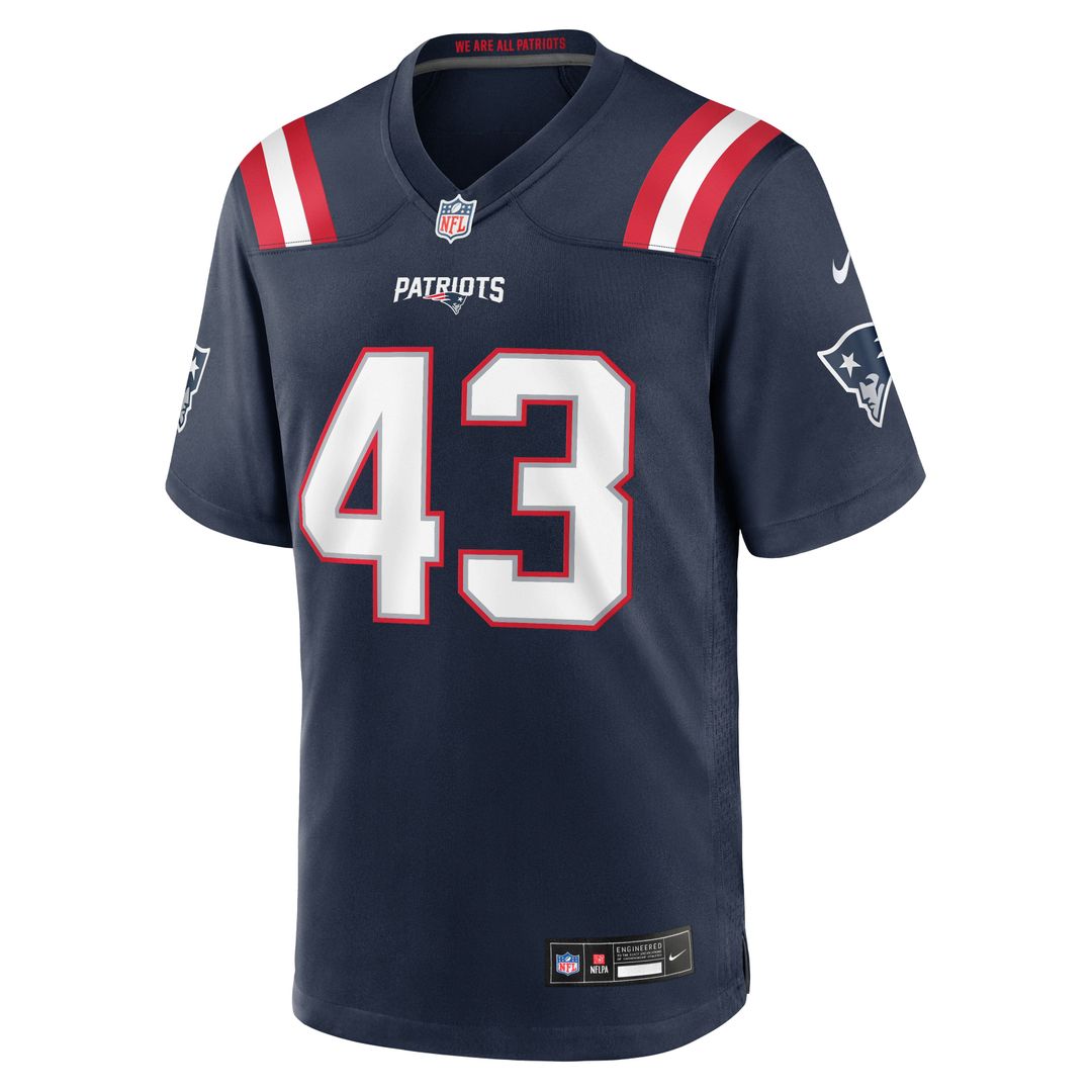 New England Patriots Bradyn Swinson Nike Navy Game Jersey product image 4