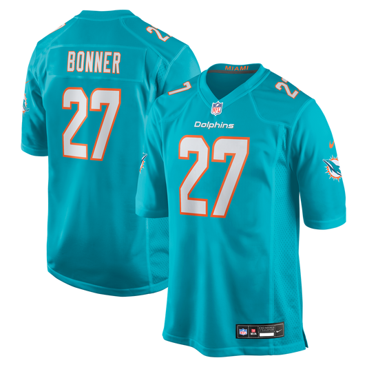 Miami Dolphins Ethan Bonner Nike Aqua Game Jersey product image 1