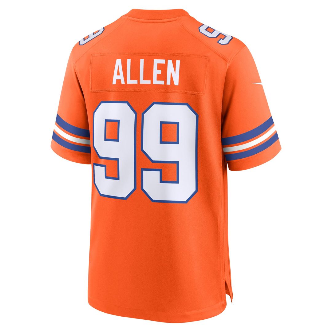 Denver Broncos Zach Allen Nike Orange Alternate Game Jersey product image 3