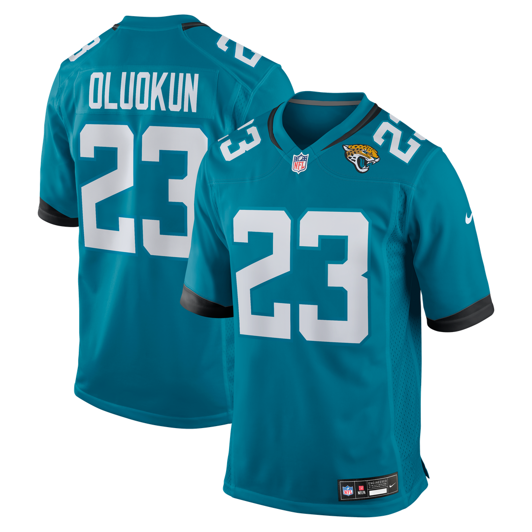 Jacksonville Jaguars Foyesade Oluokun Nike Teal Game Jersey product image 1