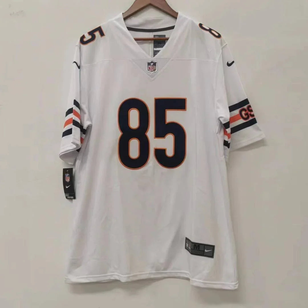 Cole Kmet Chicago Bears Official NFL Nike Jersey white product image 2, provided for visual reference and product detail