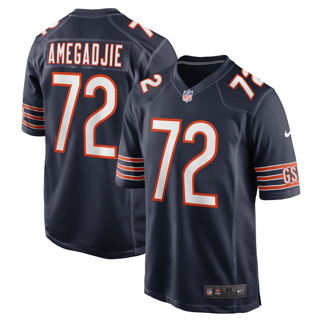 Chicago Bears Kiran Amegadjie Nike Navy Game Jersey product image 1