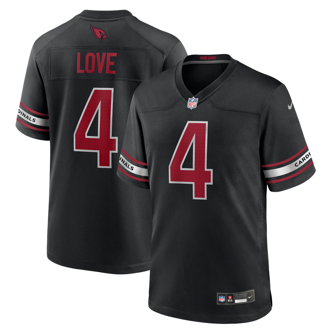 Arizona Cardinals Jeremiyah Love Nike Black Alternate Game product image 1