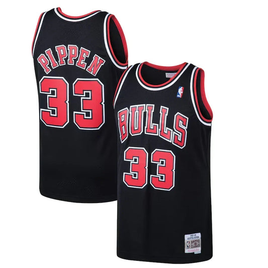 Scottie Pippen Chicago Bulls 1997/98 Hardwood Classics Jersey - Black product image 1, provided for visual reference and