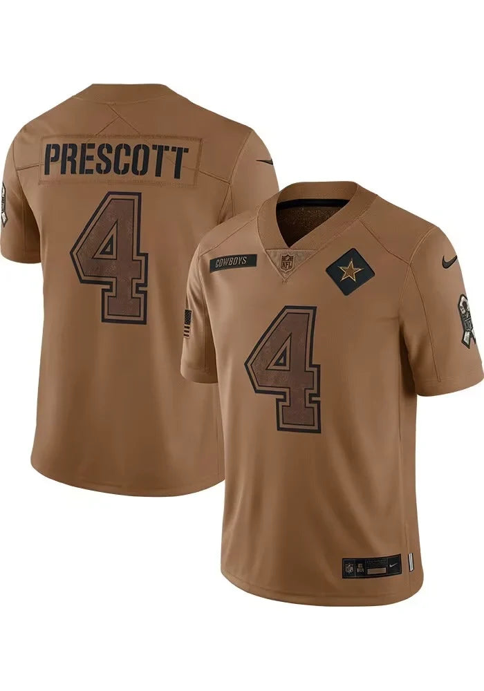 Any name & Number customized Dallas Cowboys Official NFL Nike Salute to Service Jersey product image 1, provided for visual