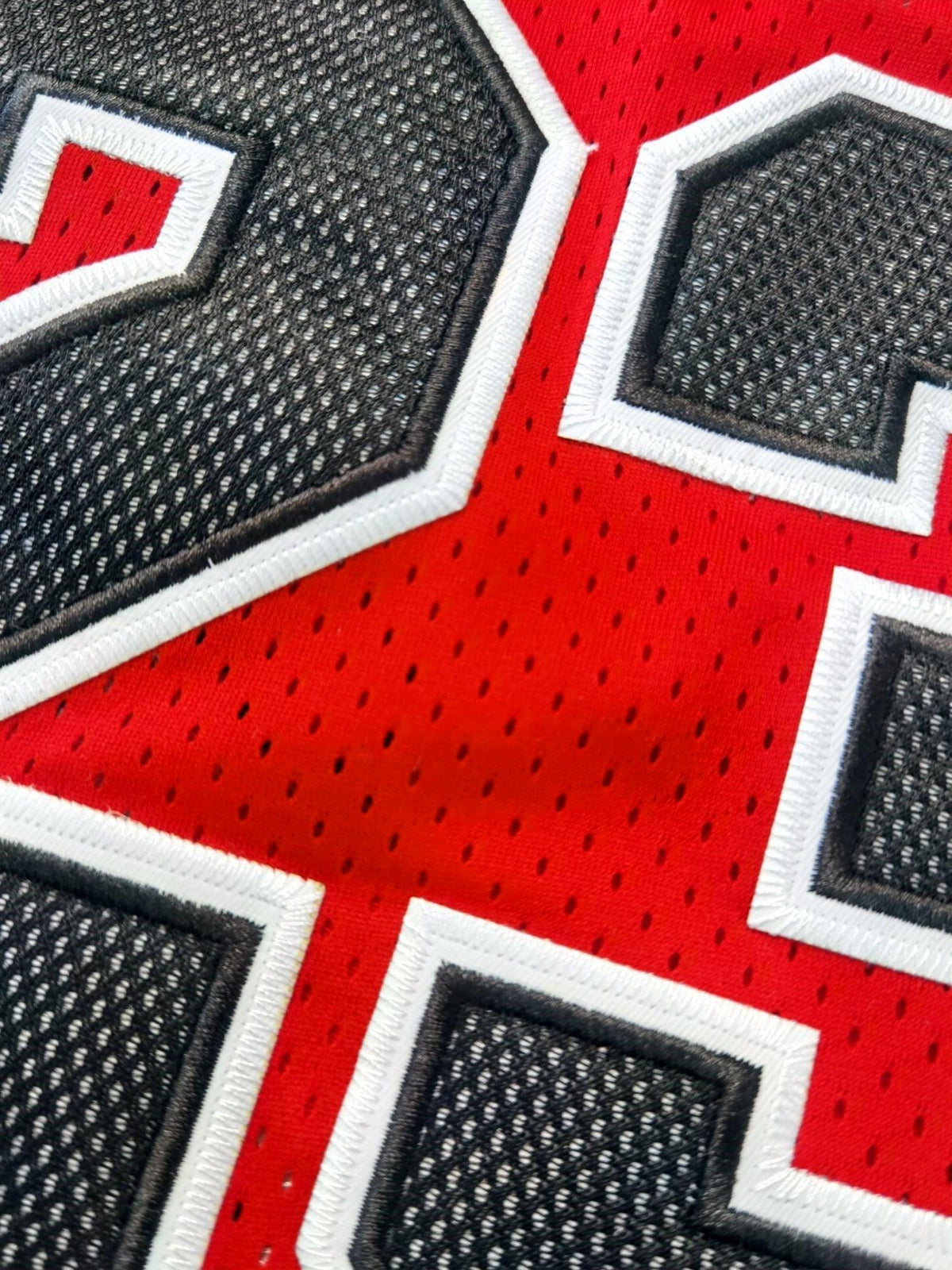 Michael Jordan Chicago Bulls 1984/85 Hardwood Classics Jersey - Red product image 3, provided for visual reference and