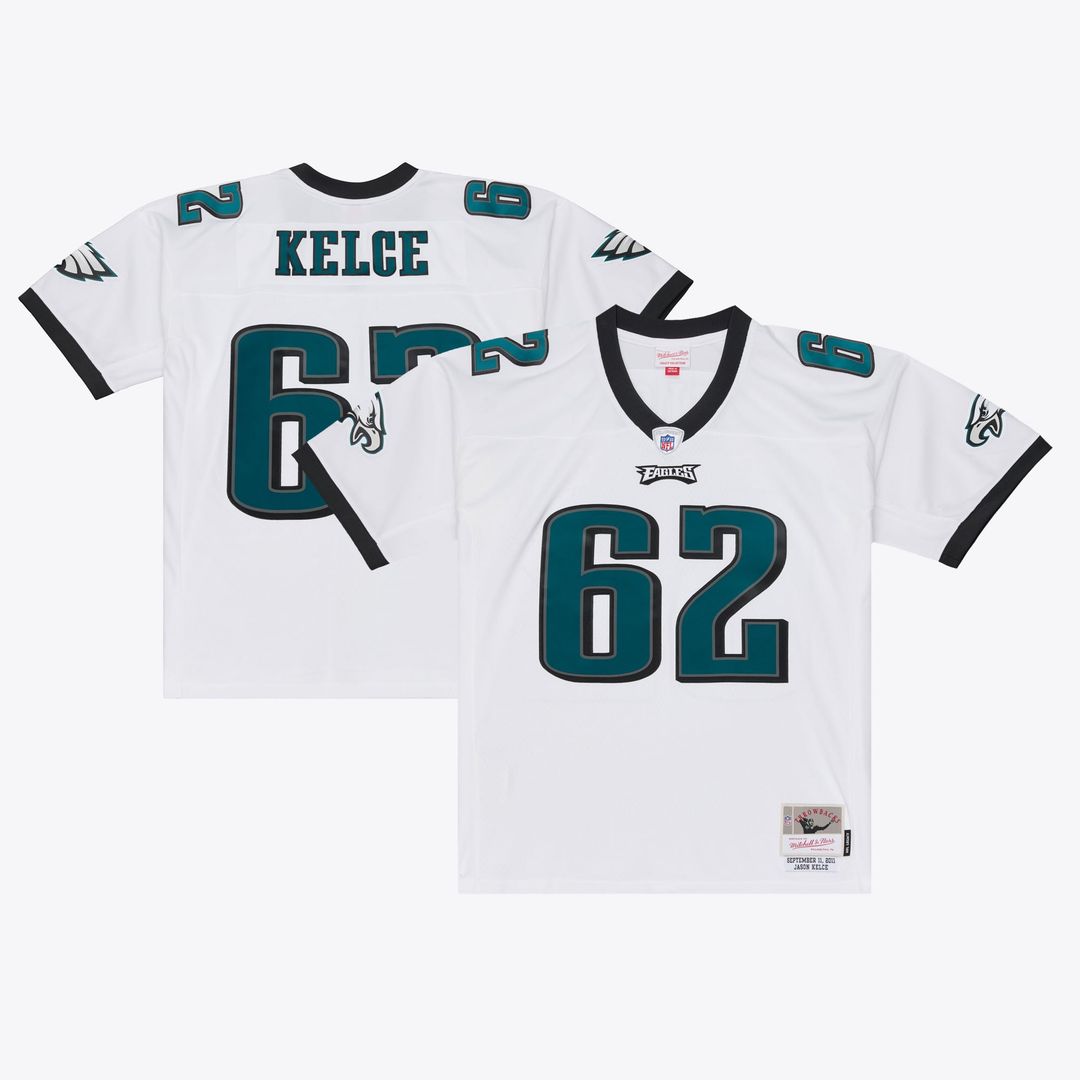 Philadelphia Eagles Jason Kelce Mitchell & Ness White Big & product image 1