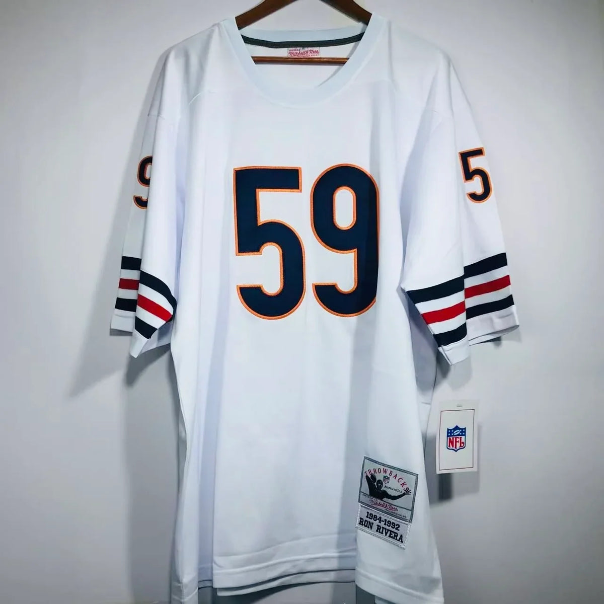 Ron Rivera Chicago Bears NFL Mitchell & Ness Jersey product image 2, provided for visual reference and product detail review