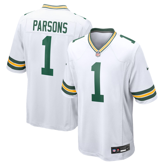 Green Bay Packers Micah Parsons Nike White Game Jersey product image 1