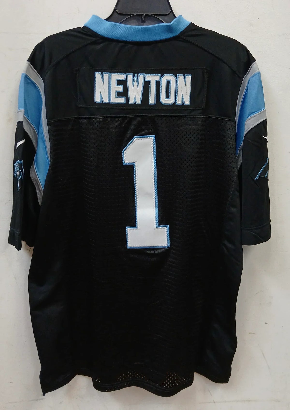 Cam Newton Carolina Panthers Official NFL NIKE Jersey black product image 1, provided for visual reference and product