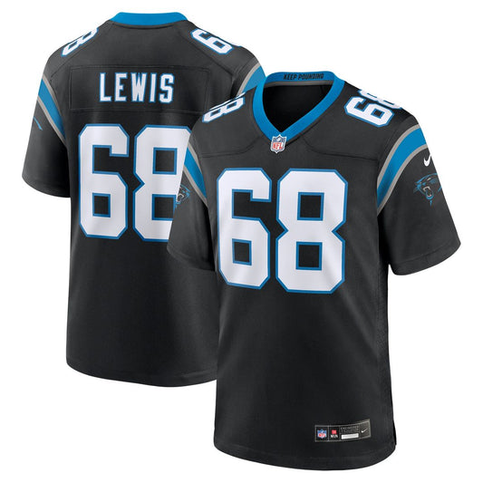 Carolina Panthers Damien Lewis Nike Black Game Jersey product image 1