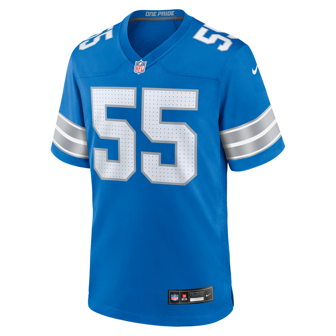 Detroit Lions Derrick Barnes Nike Blue Game Jersey product image 2