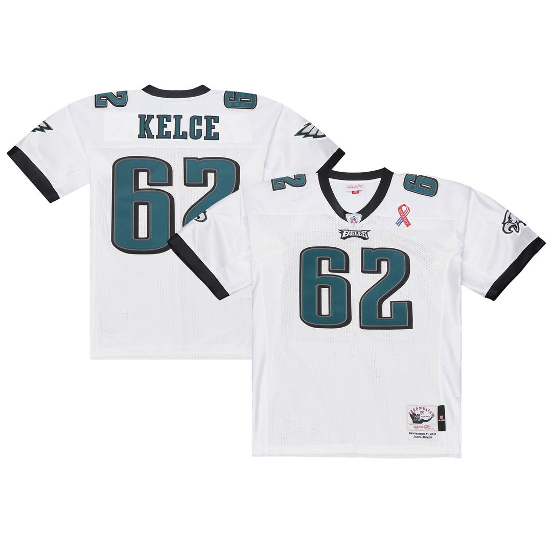 Philadelphia Eagles Jason Kelce Mitchell & Ness White 2011 product image 1