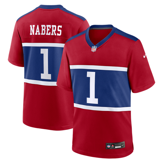 New York Giants Malik Nabers Nike Century Red Alternate product image 1