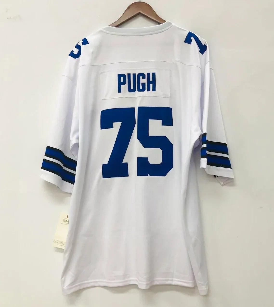 Jethro Pugh Dallas Cowboys Official NFL Jersey white Mitchell & Ness product image 1, provided for visual reference and