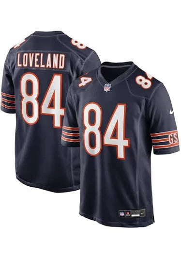 Colston Loveland Chicago Bears YOUTH KIDS Official NFL Nike Jersey blue product image 1, provided for visual reference and