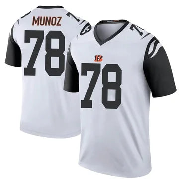 Anthony Munoz Cincinnati Bengals Official NFL Nike Jersey White product image 1, provided for visual reference and product