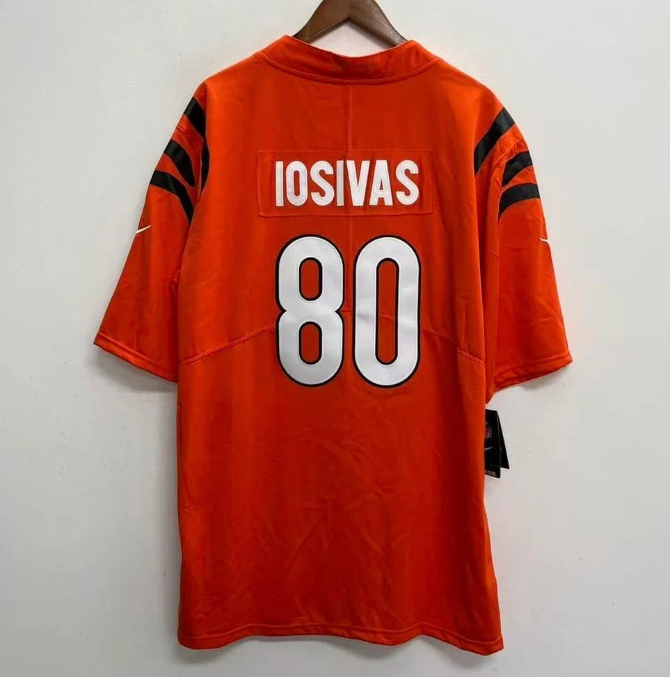 Andrei Iosivas Cincinnati Bengals Official NFL NIKE Jersey Orange product image 1, provided for visual reference and product