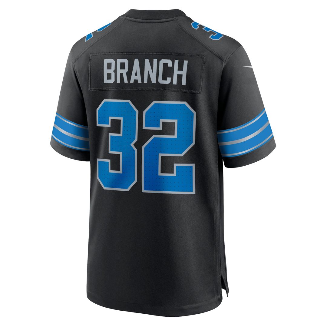 Detroit Lions Brian Branch Nike Black Alternate Game Jersey product image 3